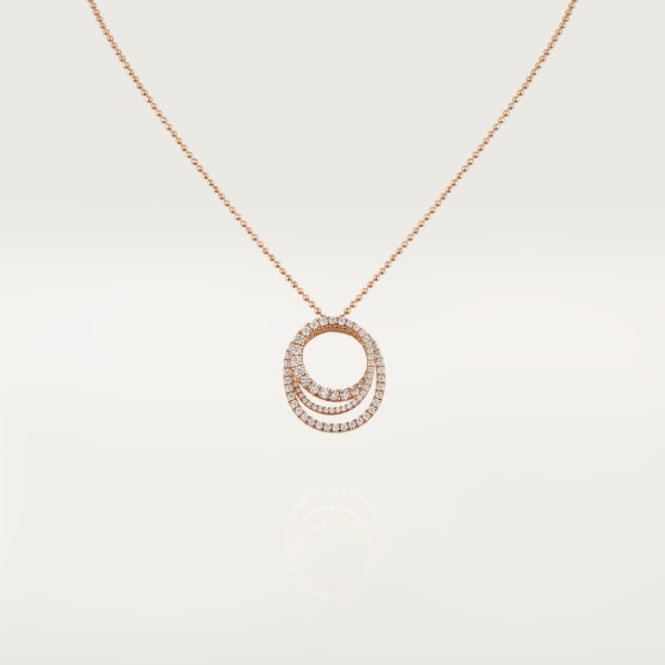 Etincelle de Cartier necklace Rose gold, diamonds