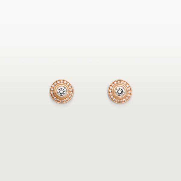 Cartier d'Amour earrings Rose gold, diamonds