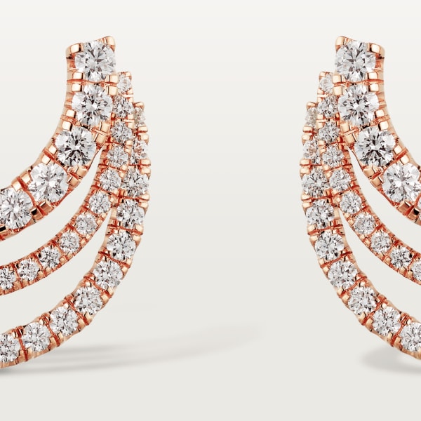 Etincelle de Cartier earrings Rose gold, diamonds