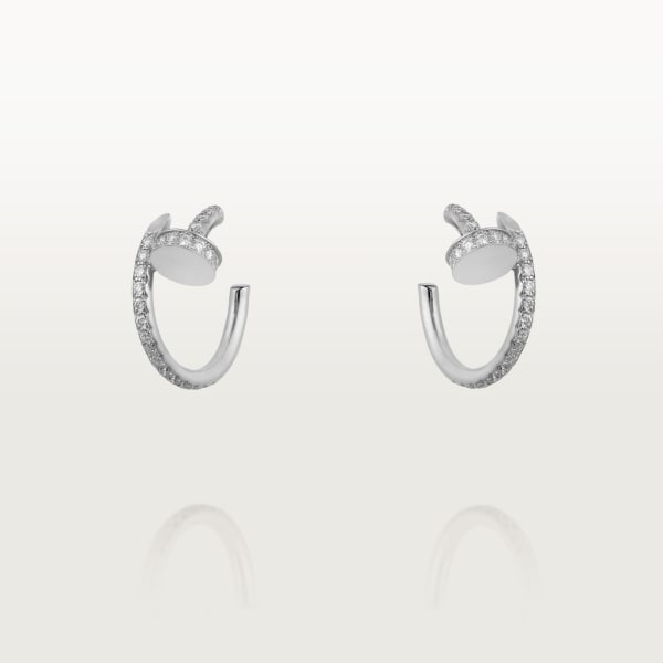 Juste un Clou earrings White gold, diamonds