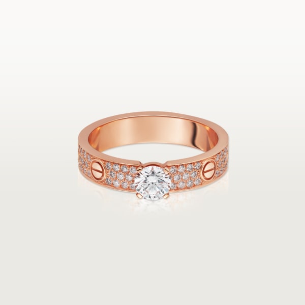 Love Solitaire Rose gold, diamond