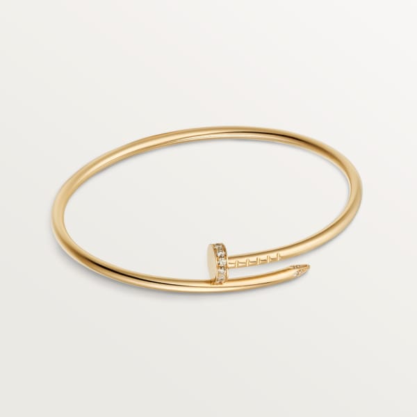 Juste un Clou bracelet, small model, diamonds Yellow gold, diamonds