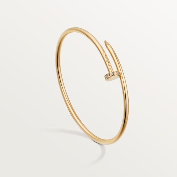 Juste un Clou bracelet, small model, diamonds Yellow gold, diamonds