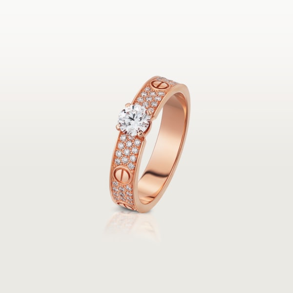 Love Solitaire Rose gold, diamond