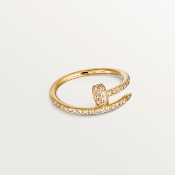 Juste un Clou ring Yellow gold, diamonds