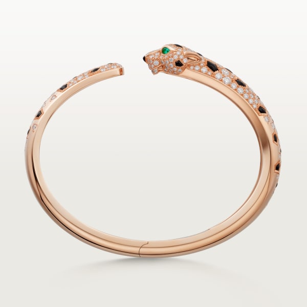 Panthère de Cartier bracelet Rose gold, onyx, emeralds, diamonds