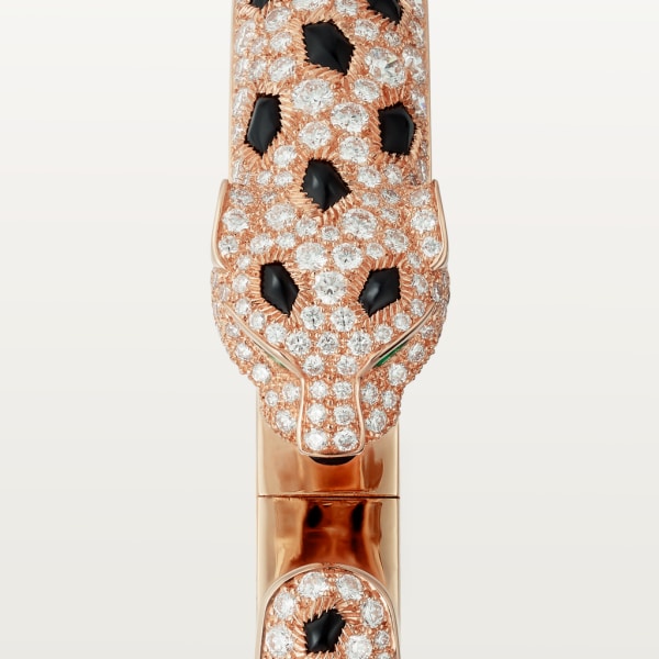 Panthère de Cartier bracelet Rose gold, onyx, emeralds, diamonds