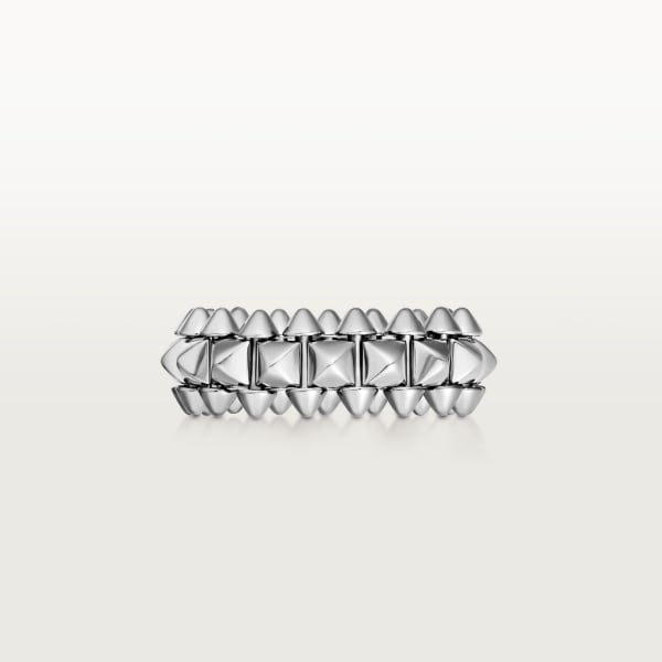 Clash de Cartier ring Medium Model Rhodium-finish white gold