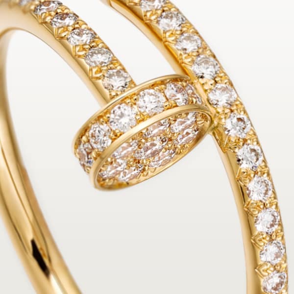 Juste un Clou ring Yellow gold, diamonds