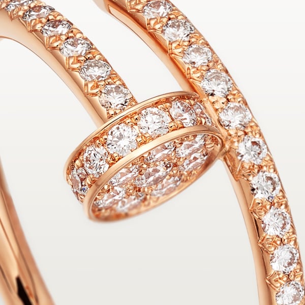 Juste un Clou ring Rose gold, diamonds