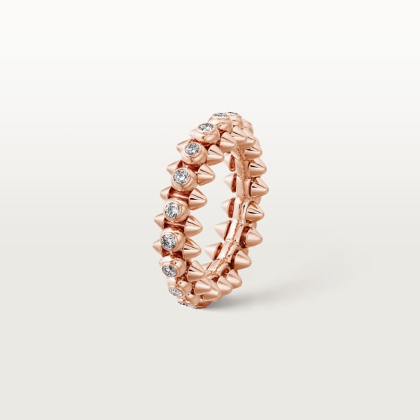 Clash de Cartier ring Diamonds Rose gold, diamonds