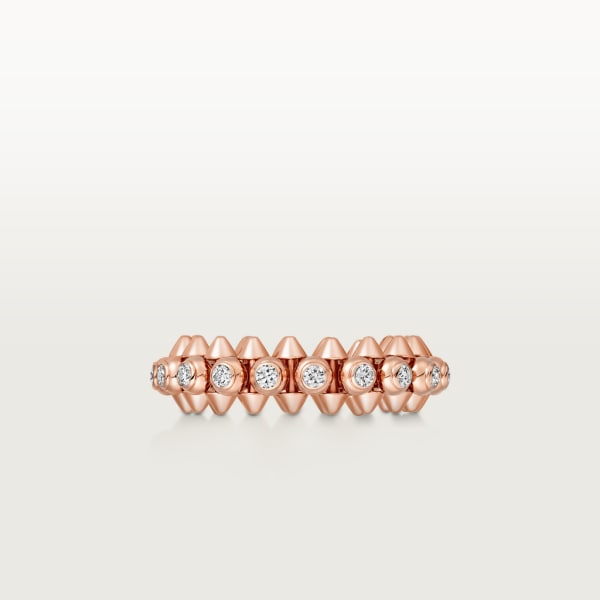 Clash de Cartier ring Diamonds Rose gold, diamonds