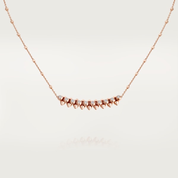 Clash de Cartier necklace Diamonds Rose gold, diamonds