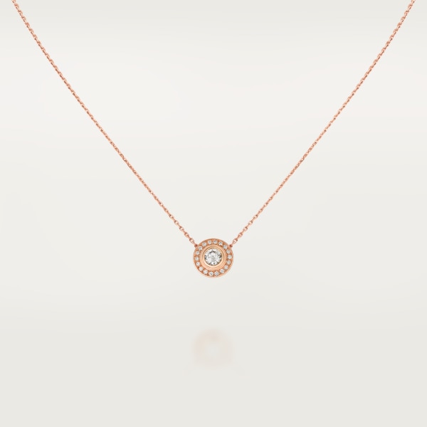 Cartier d'Amour necklace Rose gold, diamonds