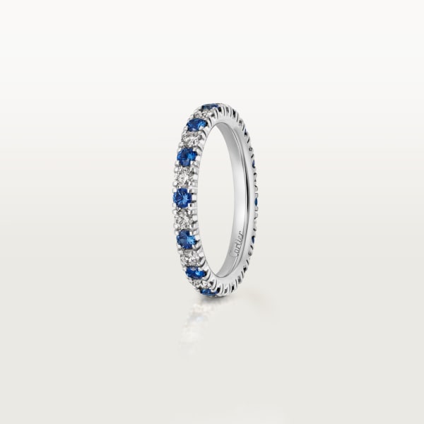 Étincelle de Cartier wedding ring Platinum, sapphires, diamonds