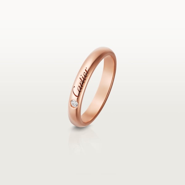 C de Cartier wedding ring Rose gold, diamond