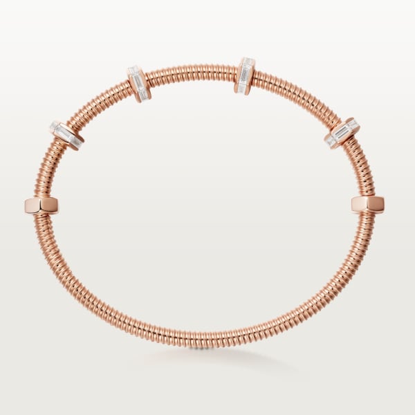 Ecrou de Cartier bracelet Rose gold, diamonds