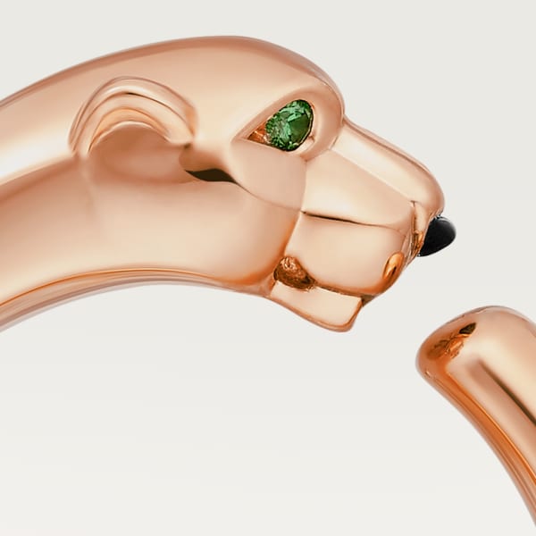 Panthère de Cartier ring Rose gold, tsavorite garnets, onyx