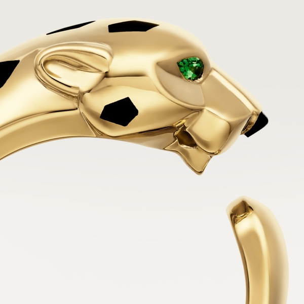 Panthère de Cartier ring Yellow gold, tsavorite garnets, onyx