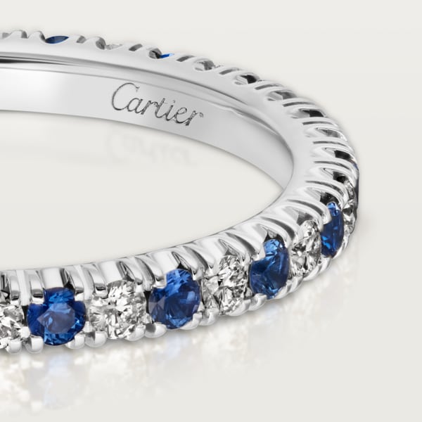 Étincelle de Cartier wedding ring Platinum, sapphires, diamonds