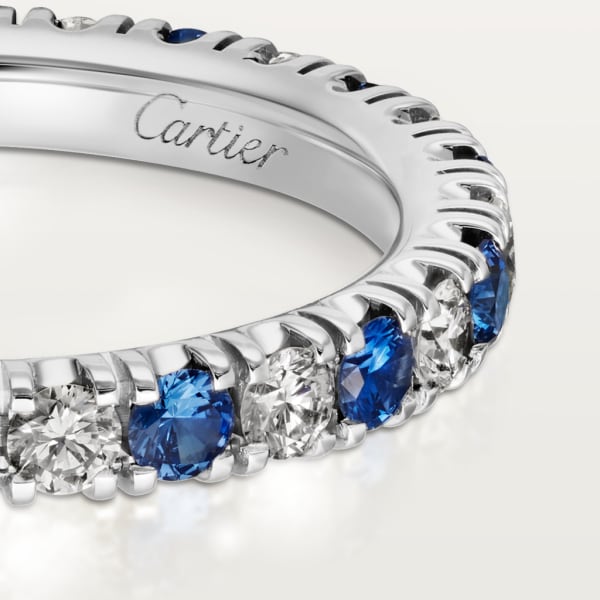 Étincelle de Cartier wedding ring Platinum, sapphires, diamonds