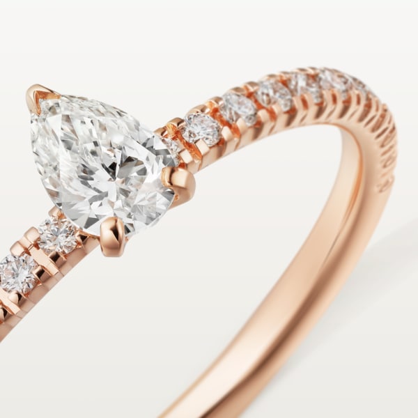 Etincelle de Cartier ring Rose gold, diamonds