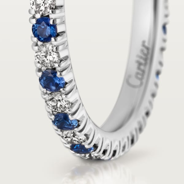 Étincelle de Cartier wedding ring Platinum, sapphires, diamonds