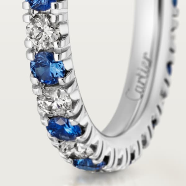 Étincelle de Cartier wedding ring Platinum, sapphires, diamonds