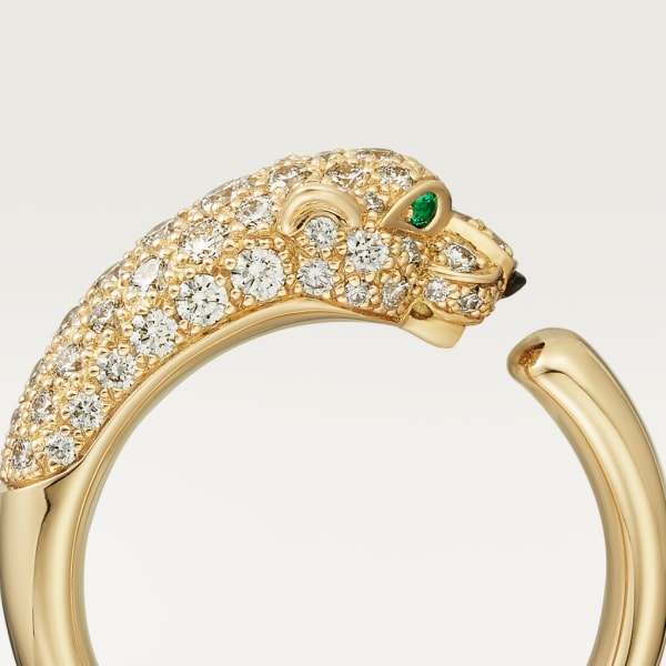 Panthère de Cartier ring Yellow gold, emeralds, onyx, diamonds