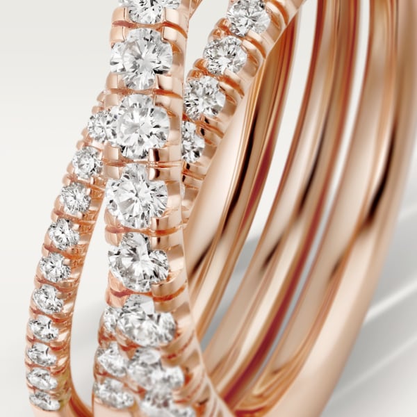 Etincelle de Cartier ring Rose gold, diamonds