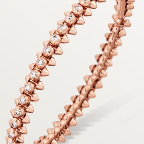 Clash de Cartier bracelet Diamonds Rose gold, diamonds