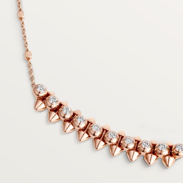 Clash de Cartier necklace Diamonds Rose gold, diamonds