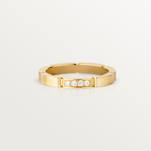 Maillon Panthère wedding ring Yellow gold, diamonds