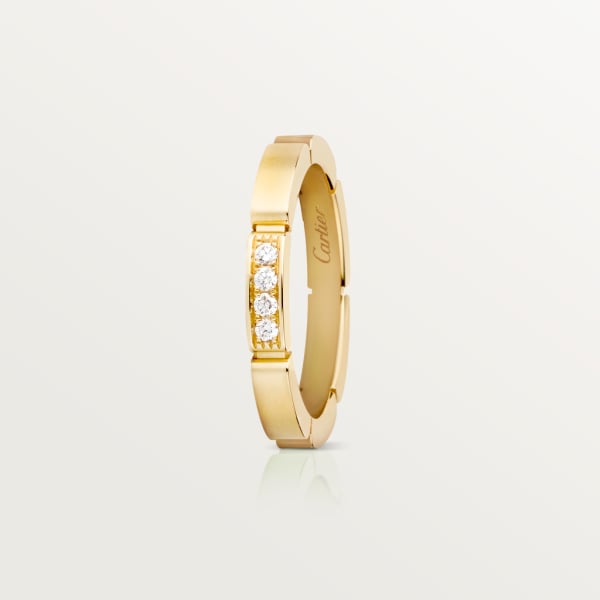 Maillon Panthère wedding ring Yellow gold, diamonds