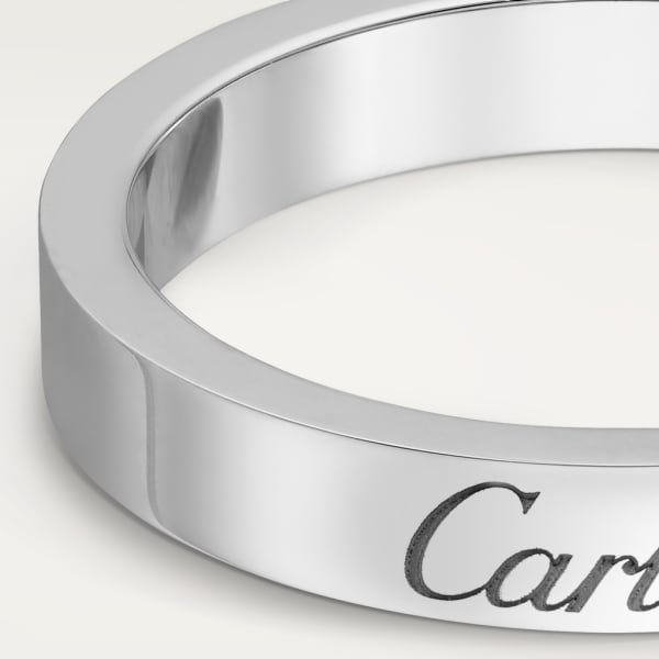 C de Cartier wedding ring Platinum