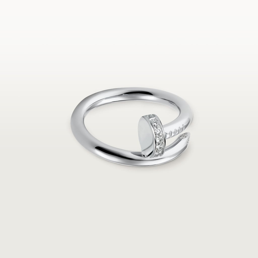 Juste un Clou ring, classic model, diamondsWhite gold, diamonds