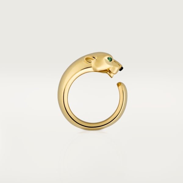 Panthère de Cartier ring Yellow gold, onyx, tsavorite garnet