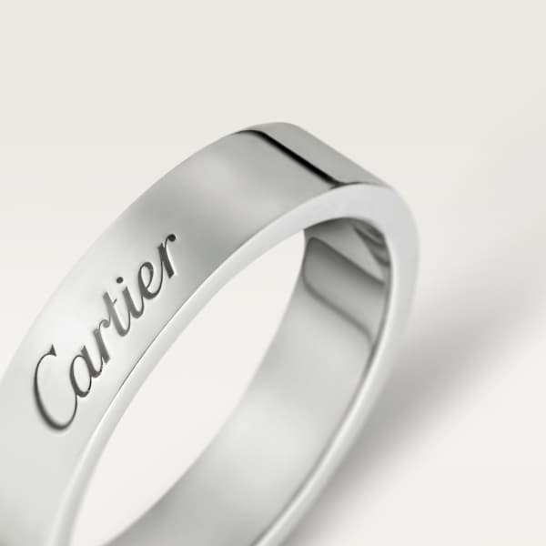 C de Cartier wedding ring Platinum