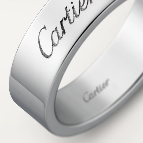 C de Cartier wedding ring Platinum