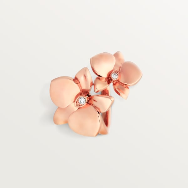 Caresse d’Orchidées par Cartier ring Rose gold, diamonds