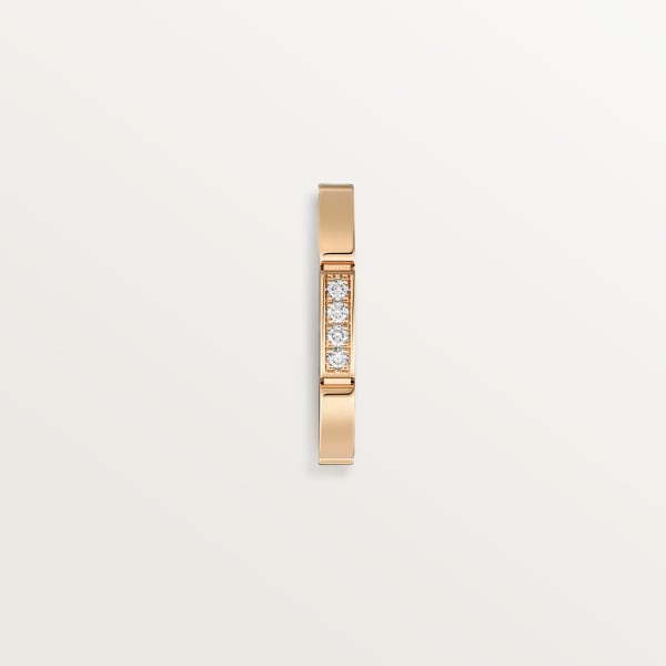 Maillon Panthère wedding ring Rose gold, diamonds