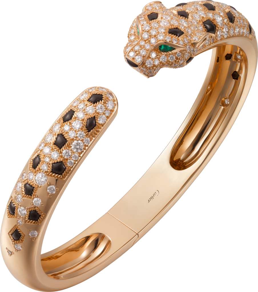 Panthère de Cartier braceletRose gold, onyx, emeralds, diamonds