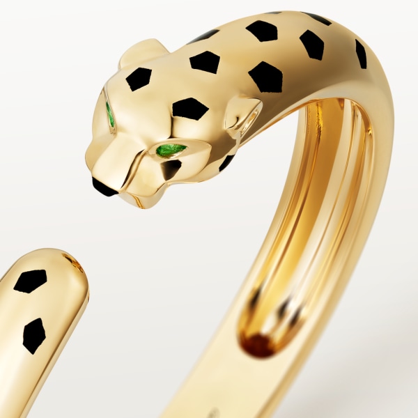 Panthère de Cartier bracelet Yellow gold, tsavorite garnets, onyx