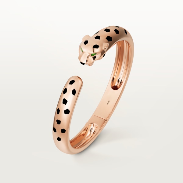 Panthère de Cartier bracelet Rose gold, tsavorite garnets, onyx