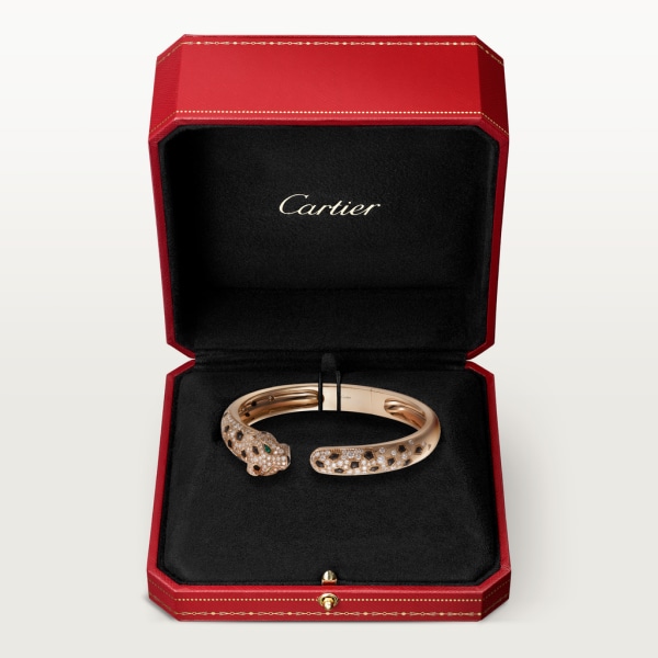 Panthère de Cartier bracelet Rose gold, onyx, emeralds, diamonds