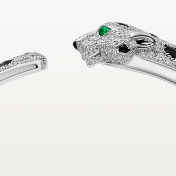 Panthère de Cartier bracelet White gold, emeralds, onyx, diamonds