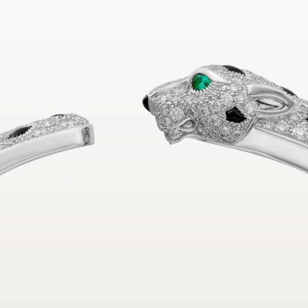 Panthère de Cartier bracelet White gold, emeralds, onyx, diamonds