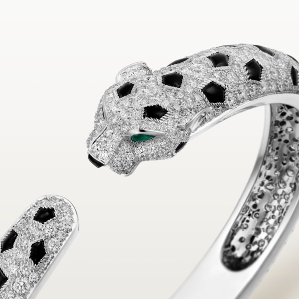 Panthère de Cartier bracelet White gold, emeralds, onyx, diamonds