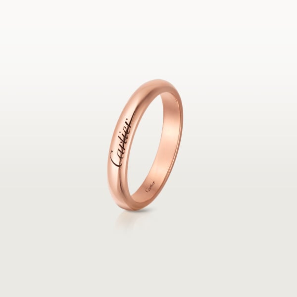 C de Cartier wedding ring Rose gold