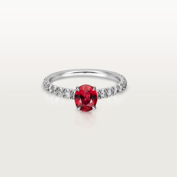 Solitaire 1895 Platinum , rubies, diamond